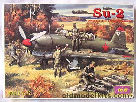 ICM 1/72 Su-2 Soviet WWII Light Bomber plastic model kit